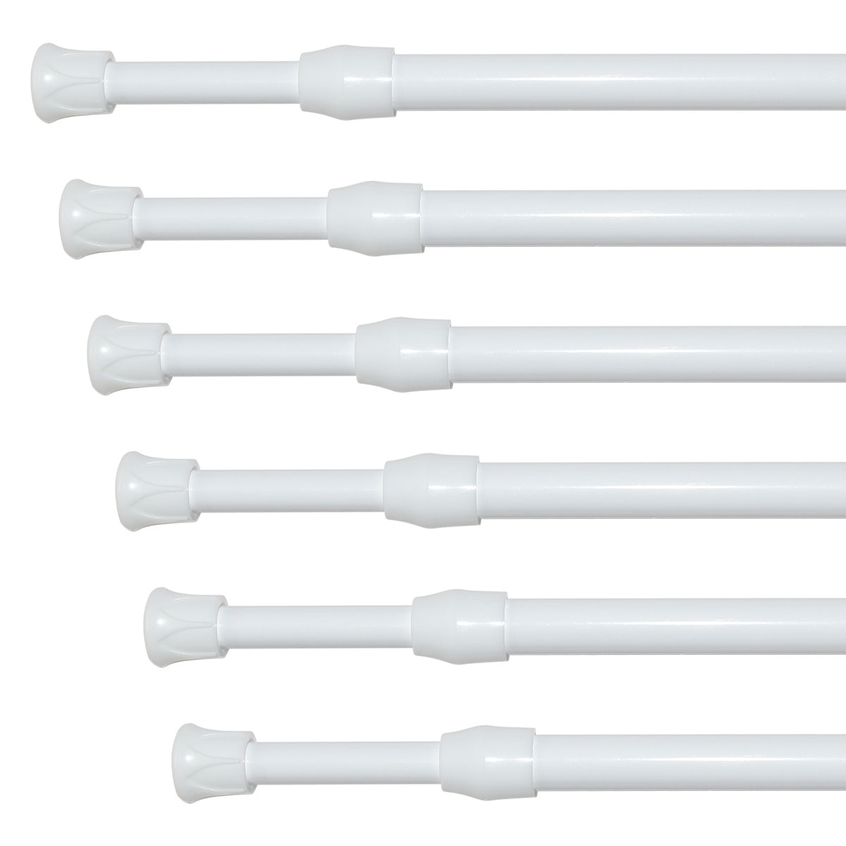 6 Pack Adjustable Tension rod 28-48 Inch