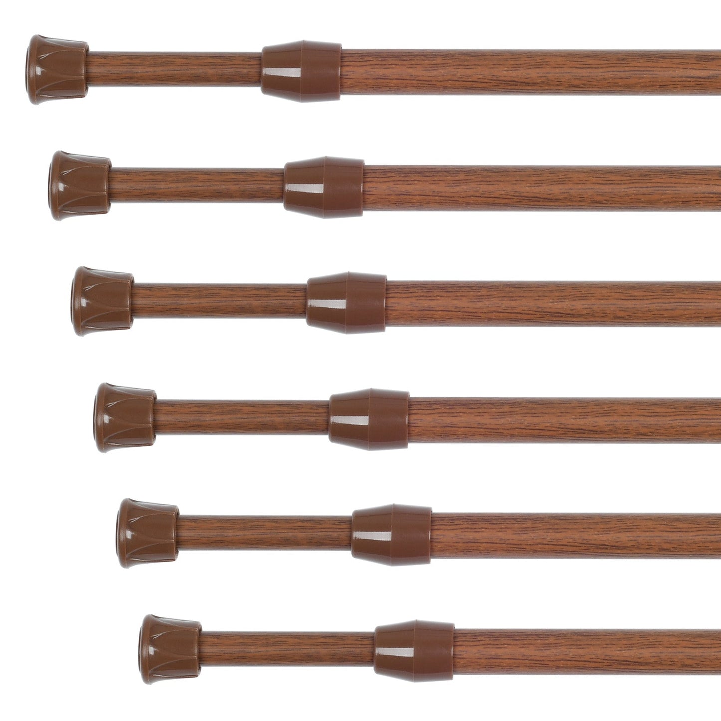 6 Pack Adjustable Tension rod 16-28 Inch