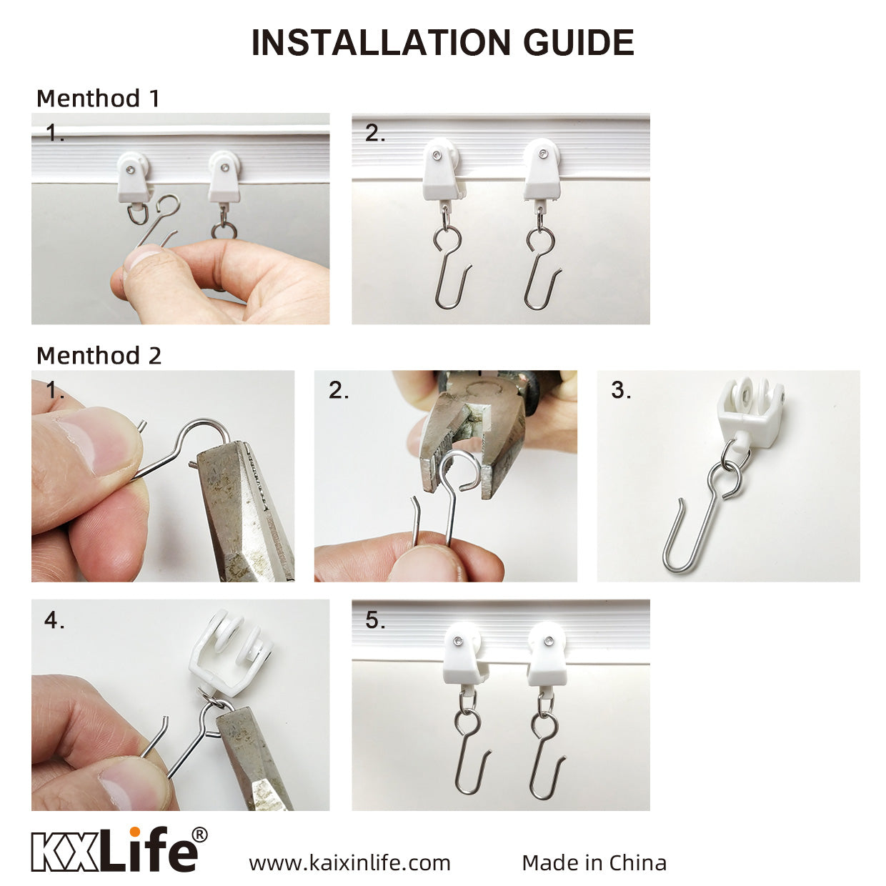 Curtain Track Roller with Hooks (1st-Gen)