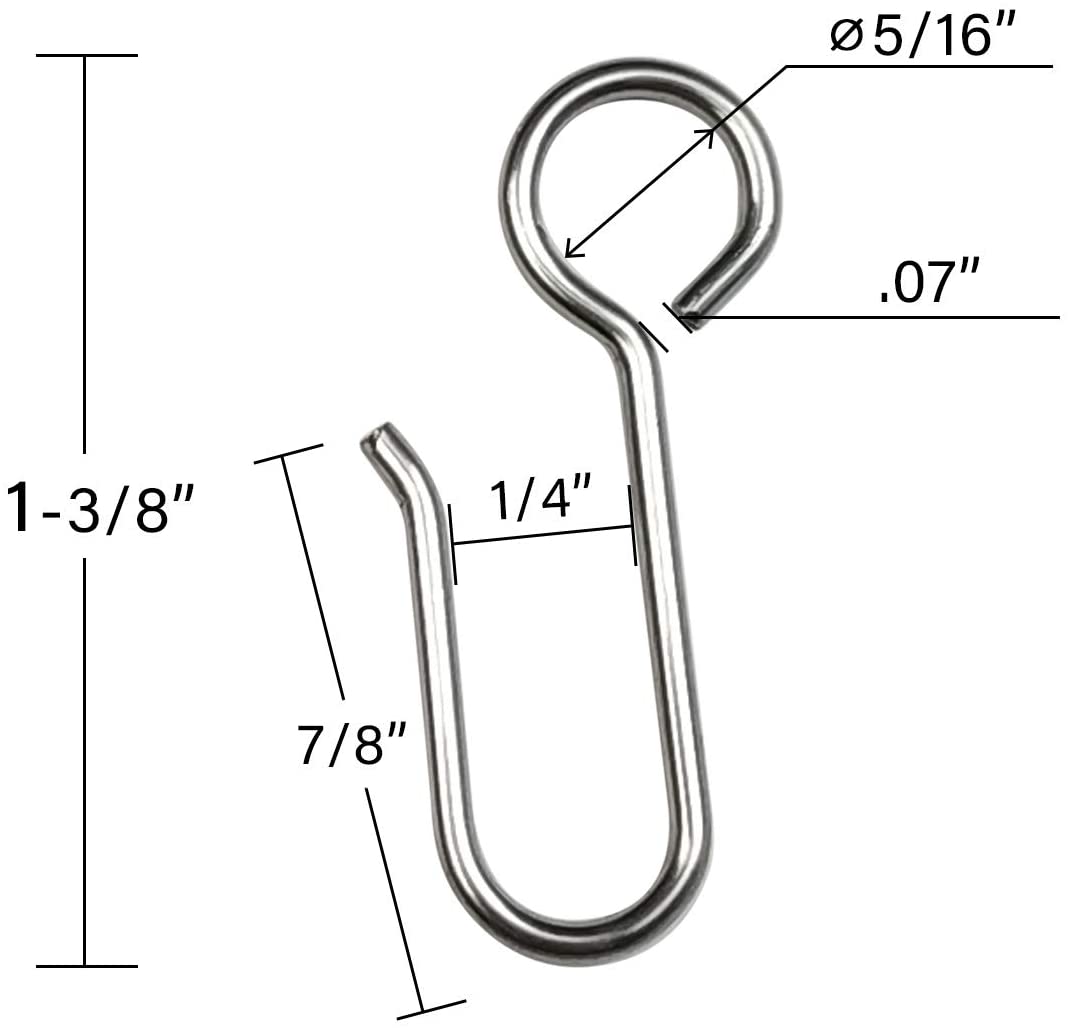Flexible Curtain Track Carrier Hooks Set of 24 (2nd-Gen) - KXLife