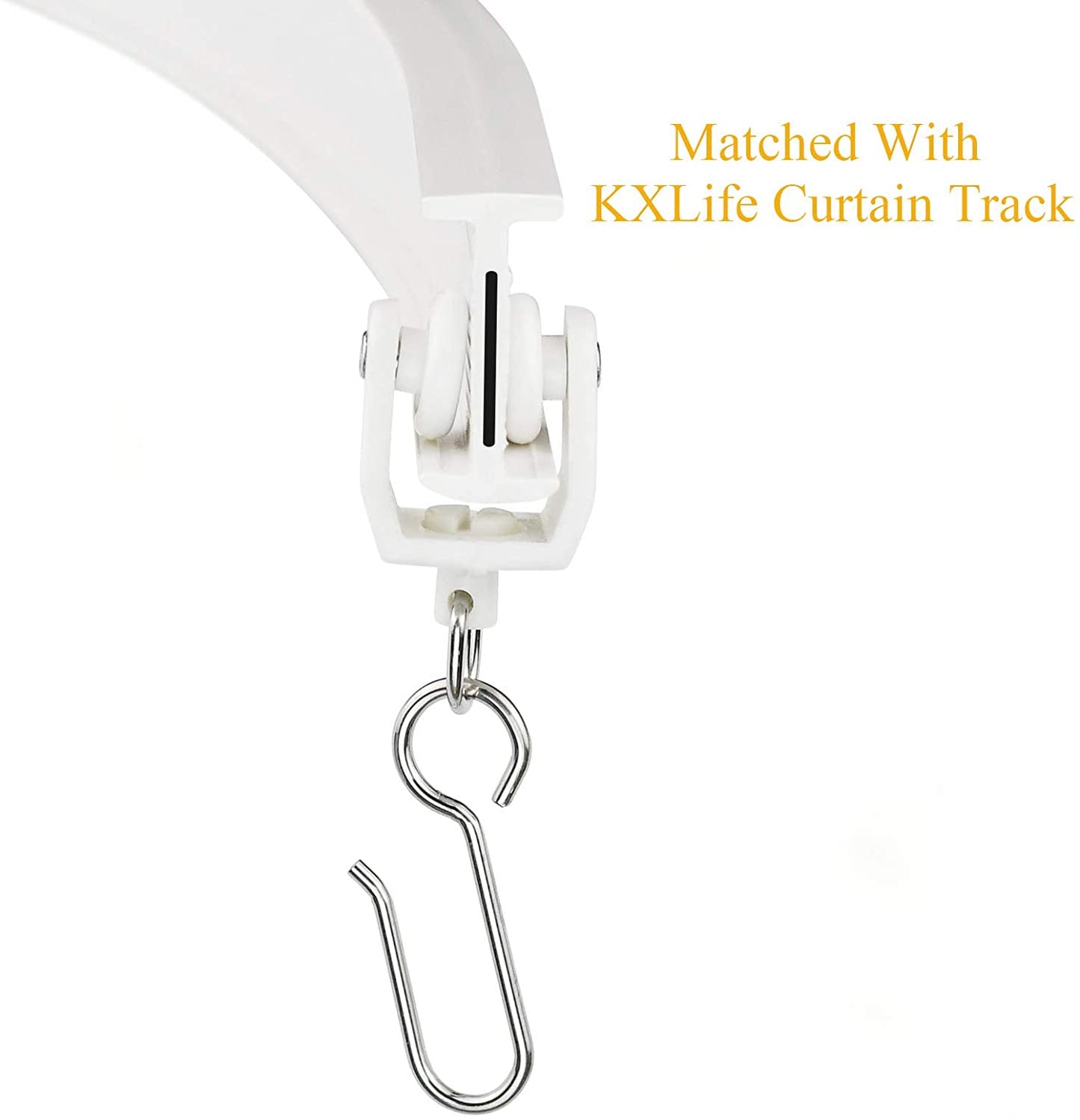 Wire Curtain Track Hooks Pin-On Drapery Hooks