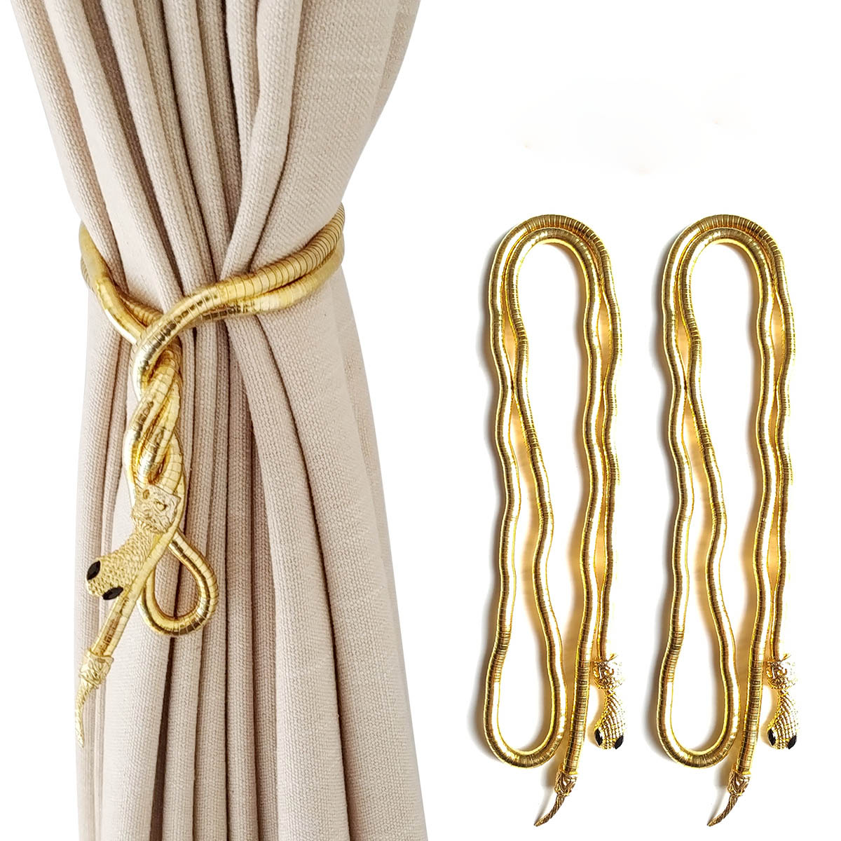 Snake Decorative Drapes Curtain Tiebacks