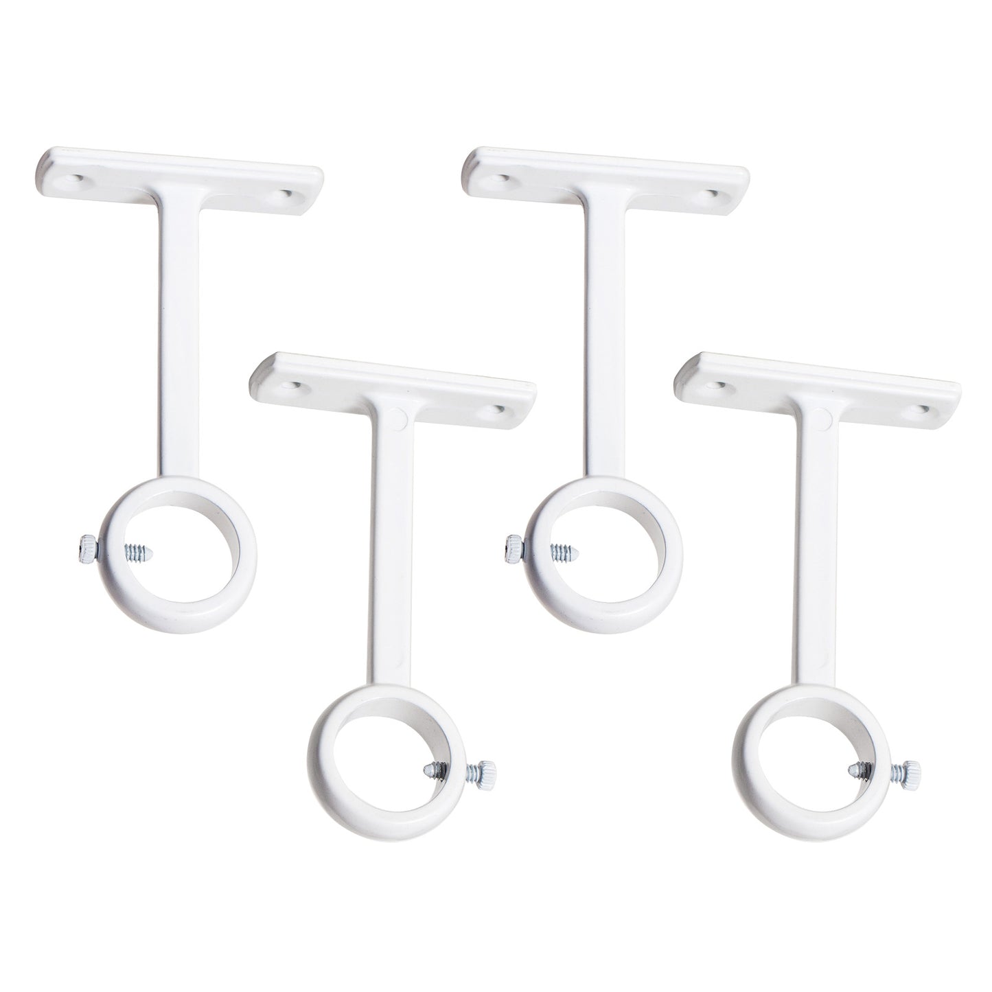 Heavy Duty Ceiling Bracket for Curtain Rod (White)